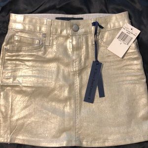 Juicy Couture Gold Foil Skirt